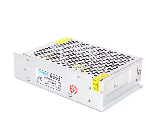 S-50-5 AC-DC 5V 10A réglable rohs led alimentation 5V 50W led bande alimentation